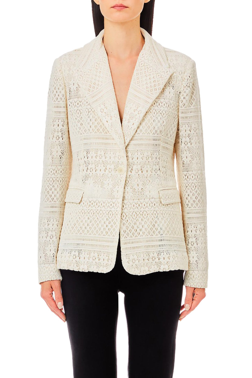  Liu Jo Single-breasted Blazer Ecru Woman - 2