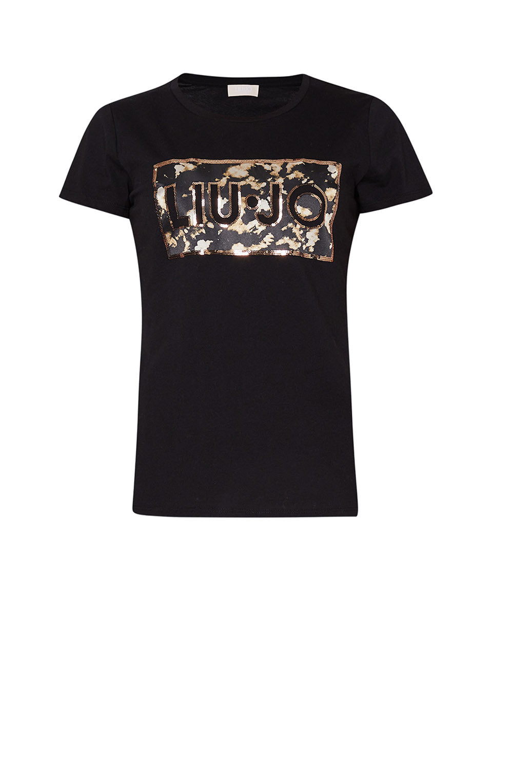  Liu Jo T-shirt Stampa Paillettes Nero Woman - 1