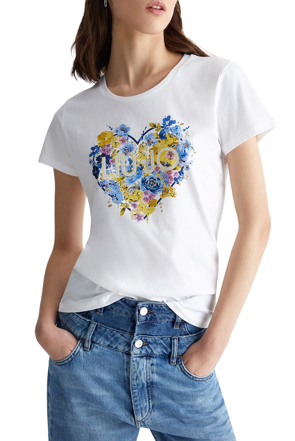  Liu Jo T-shirt With Print Bianco Woman - 2