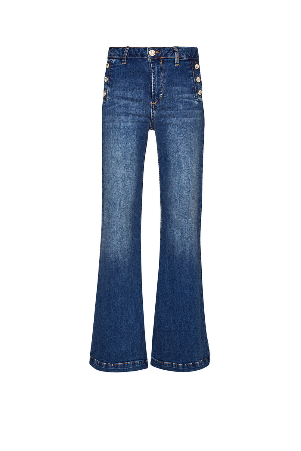  Liu Jo Flared Jeans Blue Denim Woman - 1