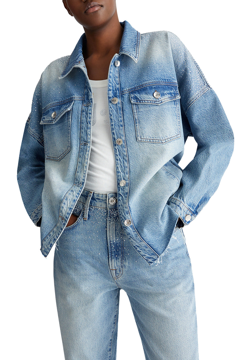  Liu Jo Denim Jacket Blue Denim Woman - 2