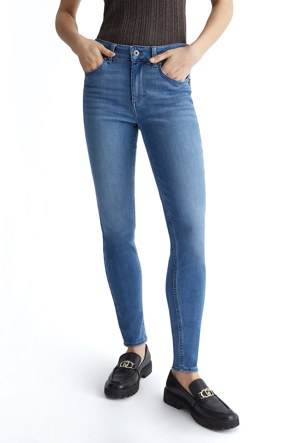  Liu Jo Jeans Skinny Blue Denim Woman - 2