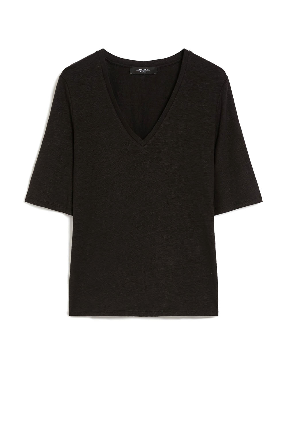  Max Mara T-shirt In Lino Brunate Woman - 1