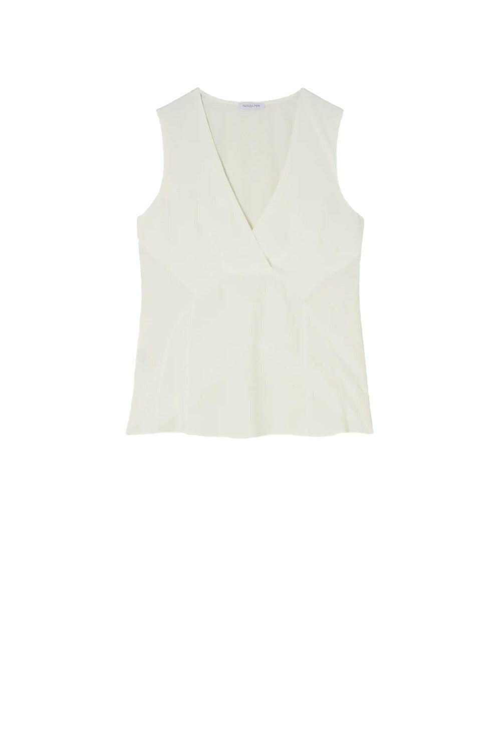  Patrizia Pepe Essential Sleeveless Top Bianco Woman - 1