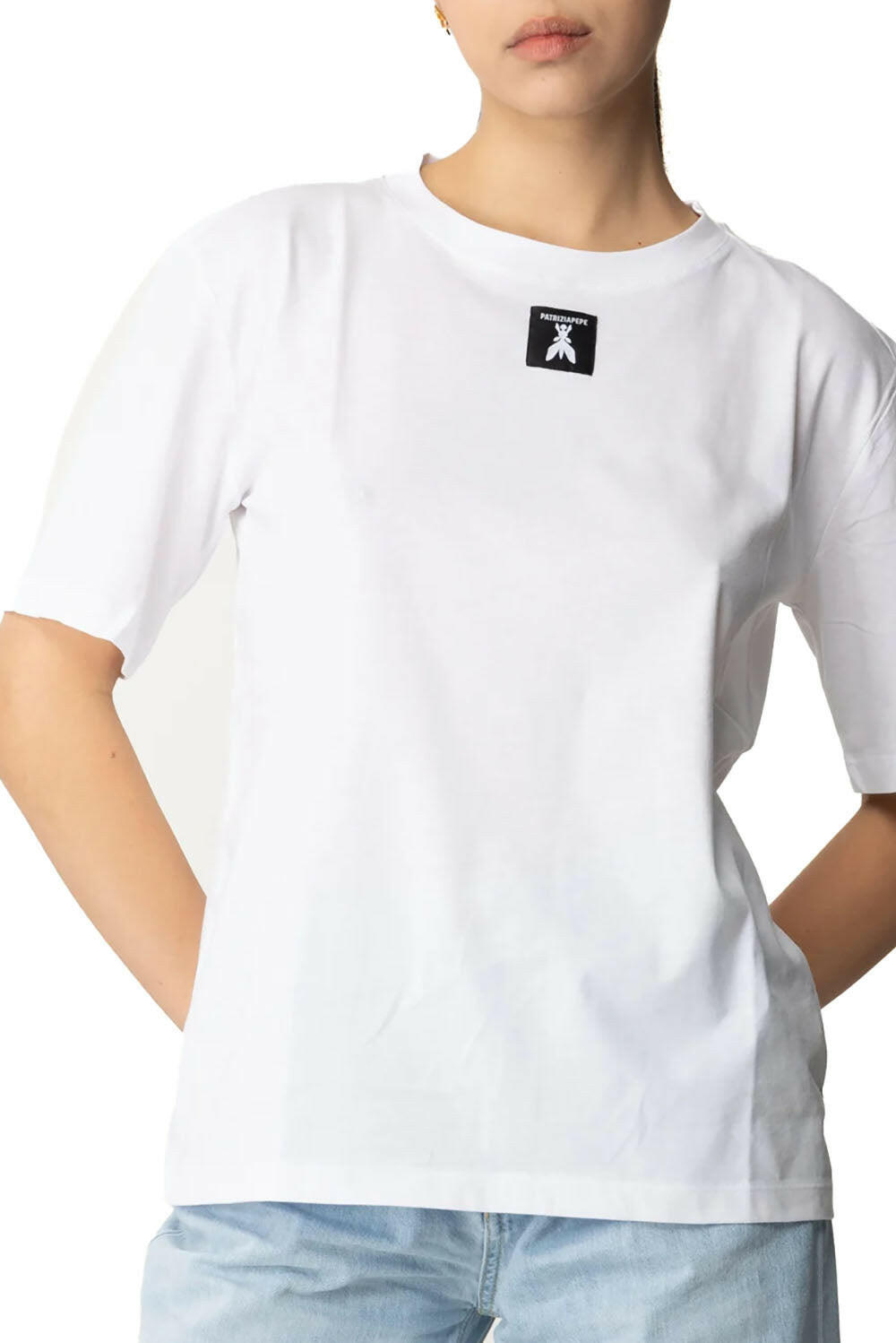  Patrizia Pepe T-shirt Logo Bianco Donna - 2