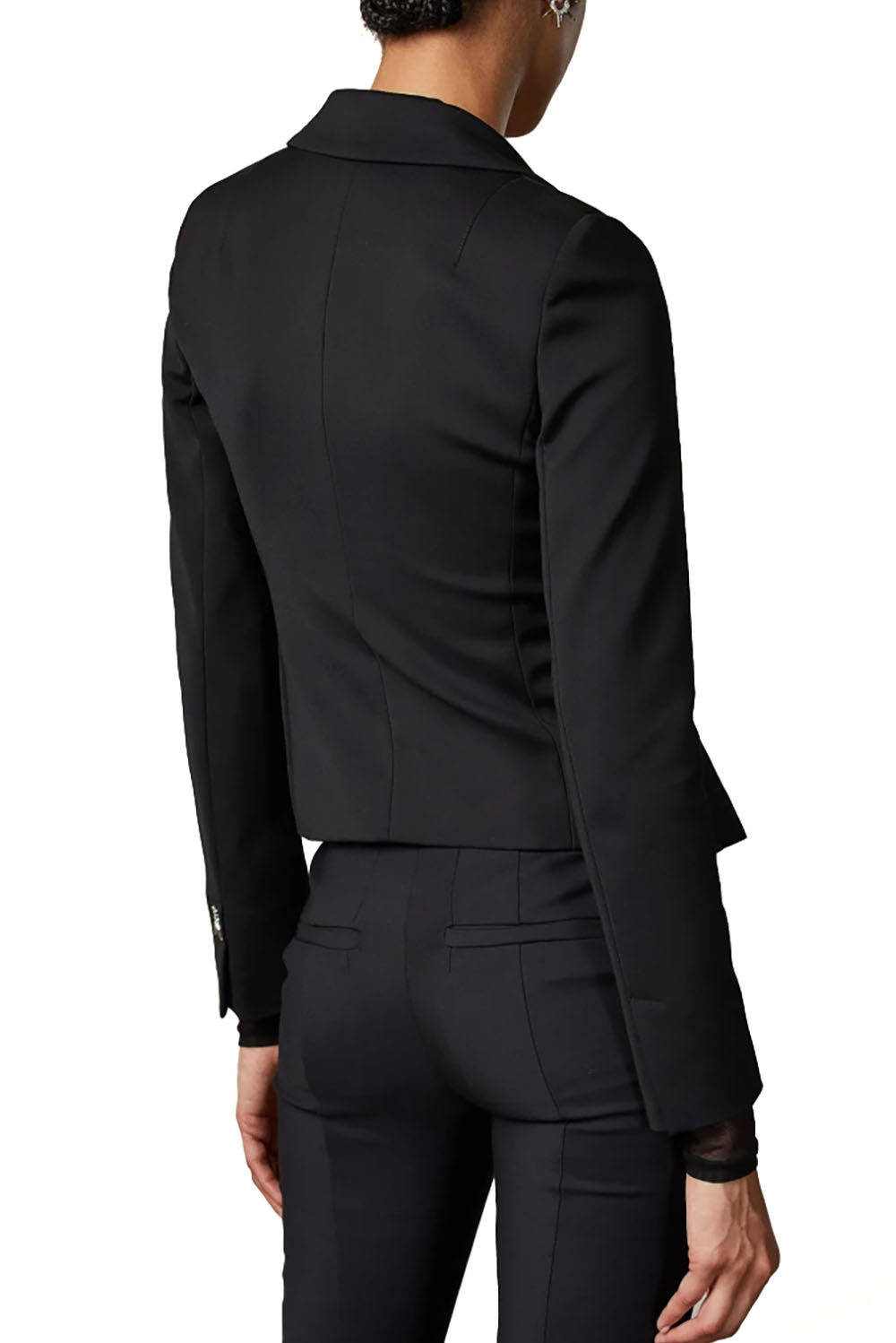  Patrizia Pepe Slim 2 Button Jacket Nero Woman - 3