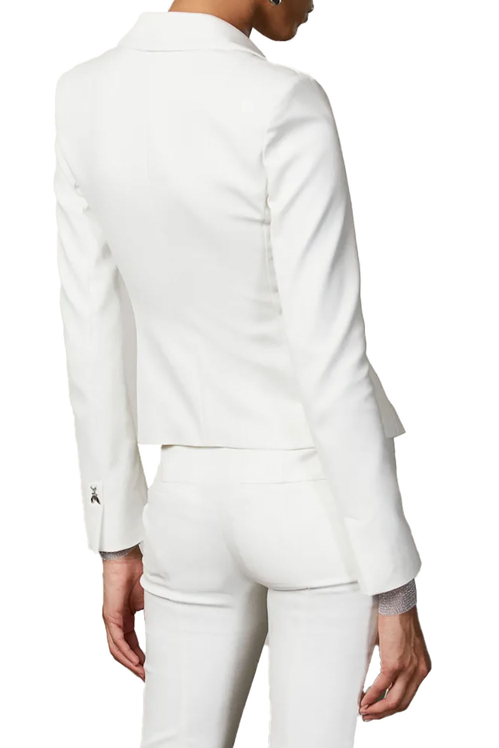  Patrizia Pepe Slim 2 Button Jacket Bianco Woman - 3