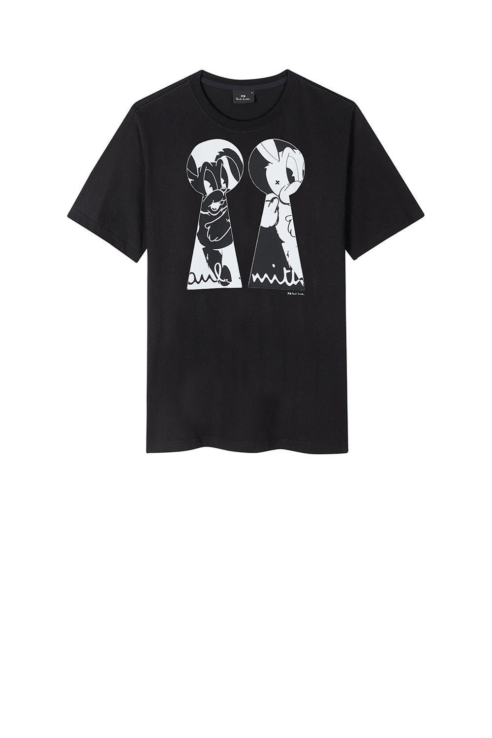  Paul Smith T-shirt With Graphic Print Nero Uomo - 1