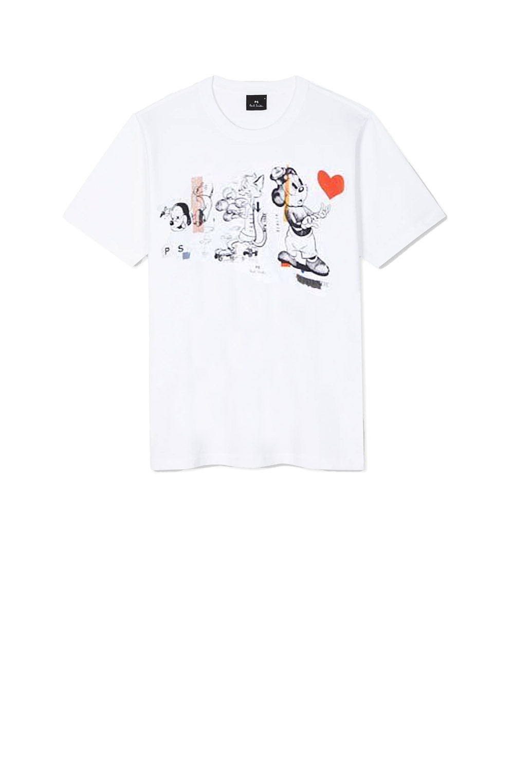  Paul Smith T-shirt Con Stampa Grafica White Uomo - 1