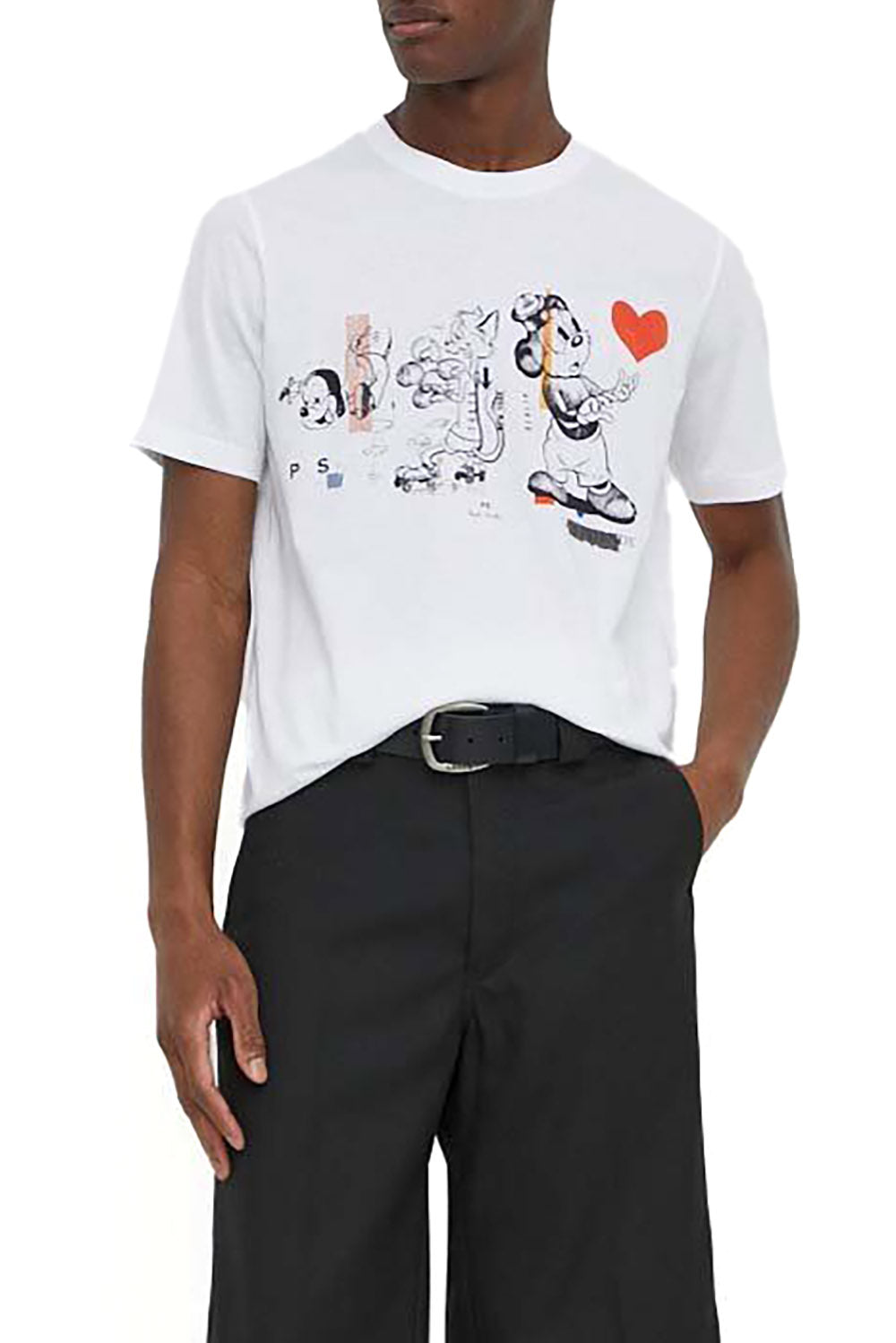  Paul Smith T-shirt Con Stampa Grafica White Uomo - 2