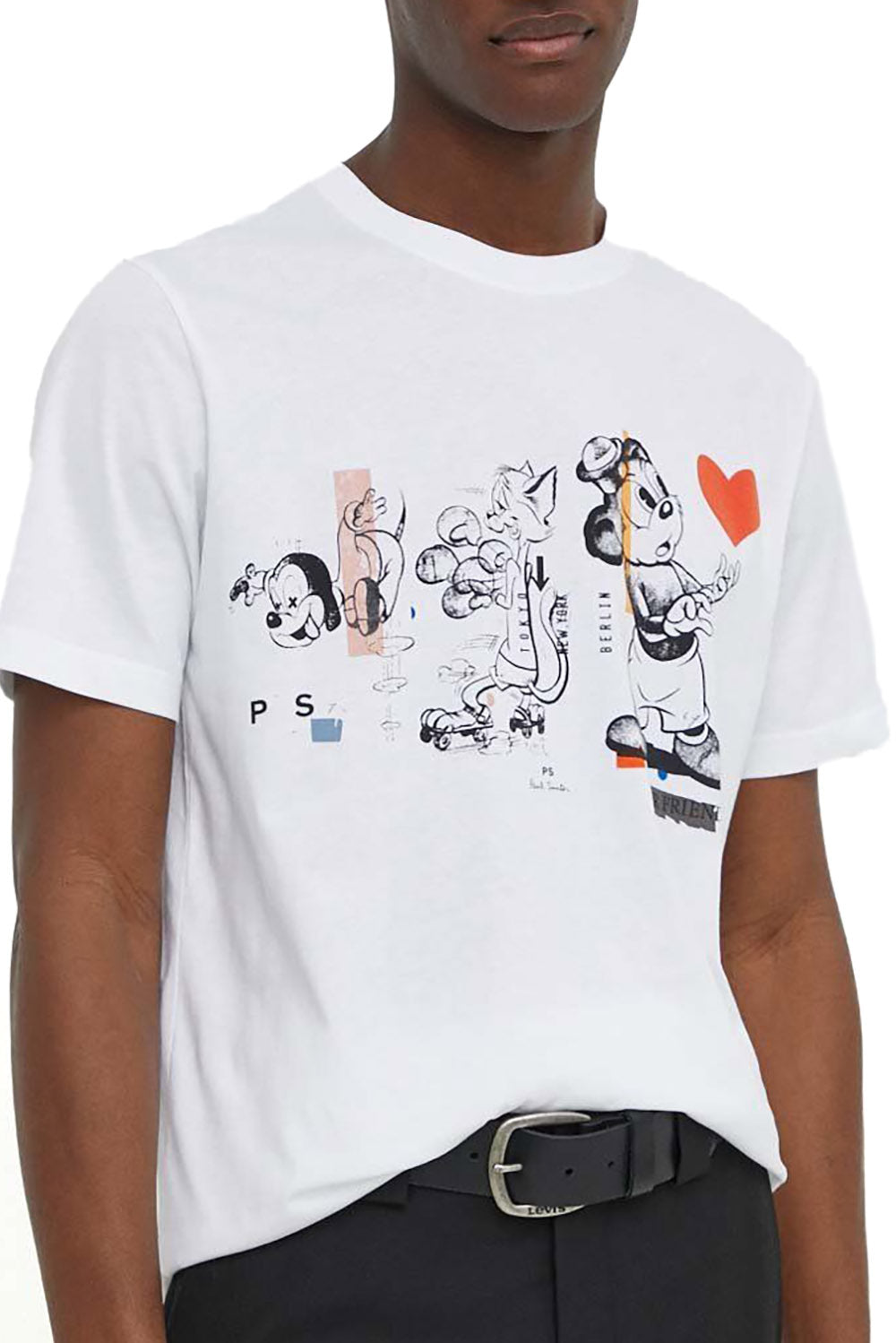  Paul Smith T-shirt Con Stampa Grafica White Uomo - 3