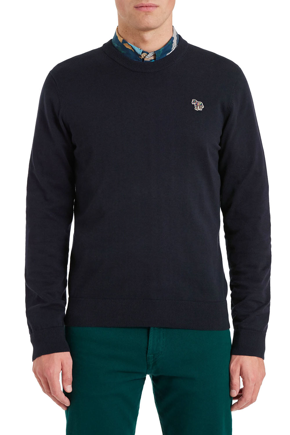  Paul Smith Zebra Logo Crewneck Dk-na Uomo - 2