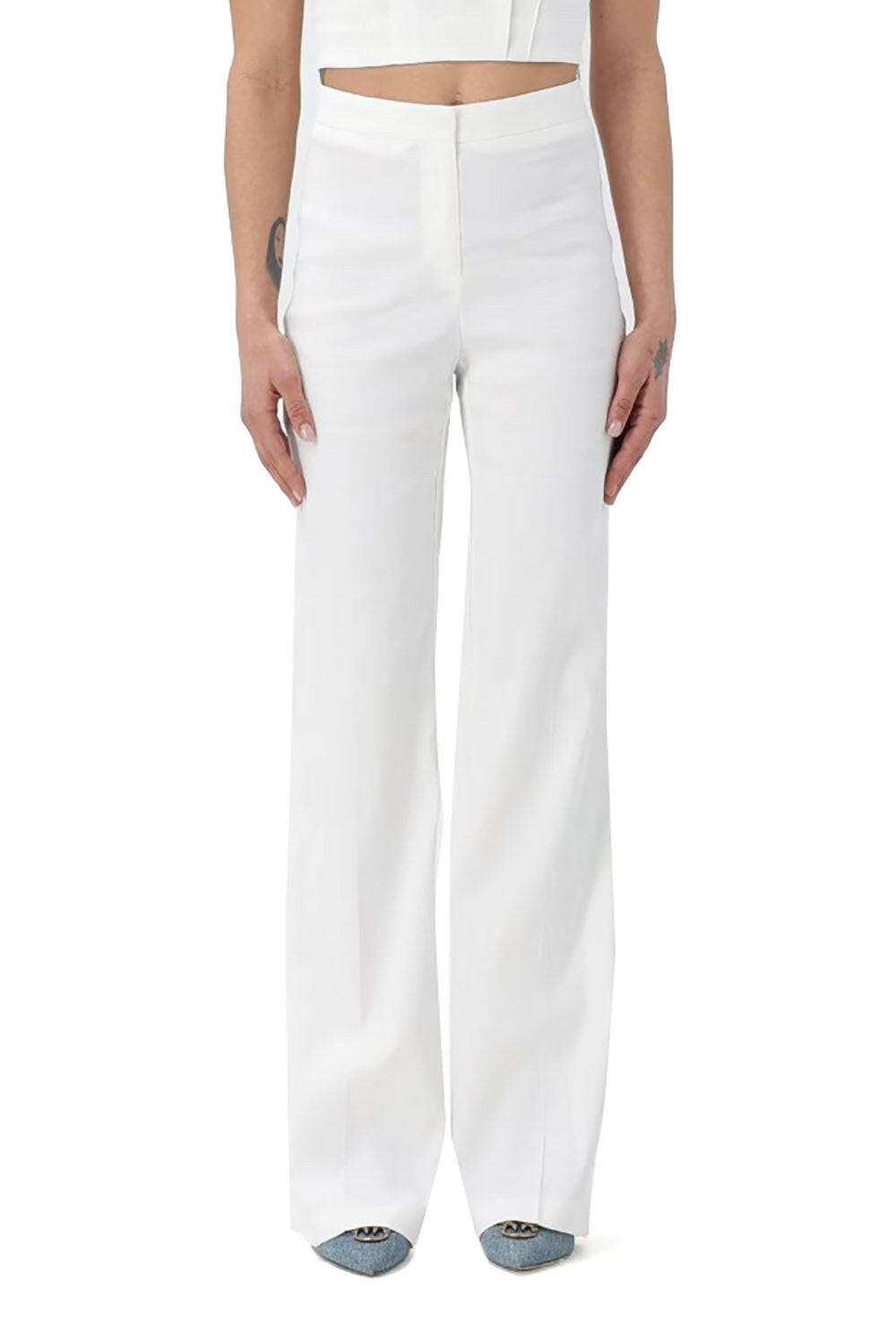 Pinko Pantaloni Flare-fit Bianco Donna - 2