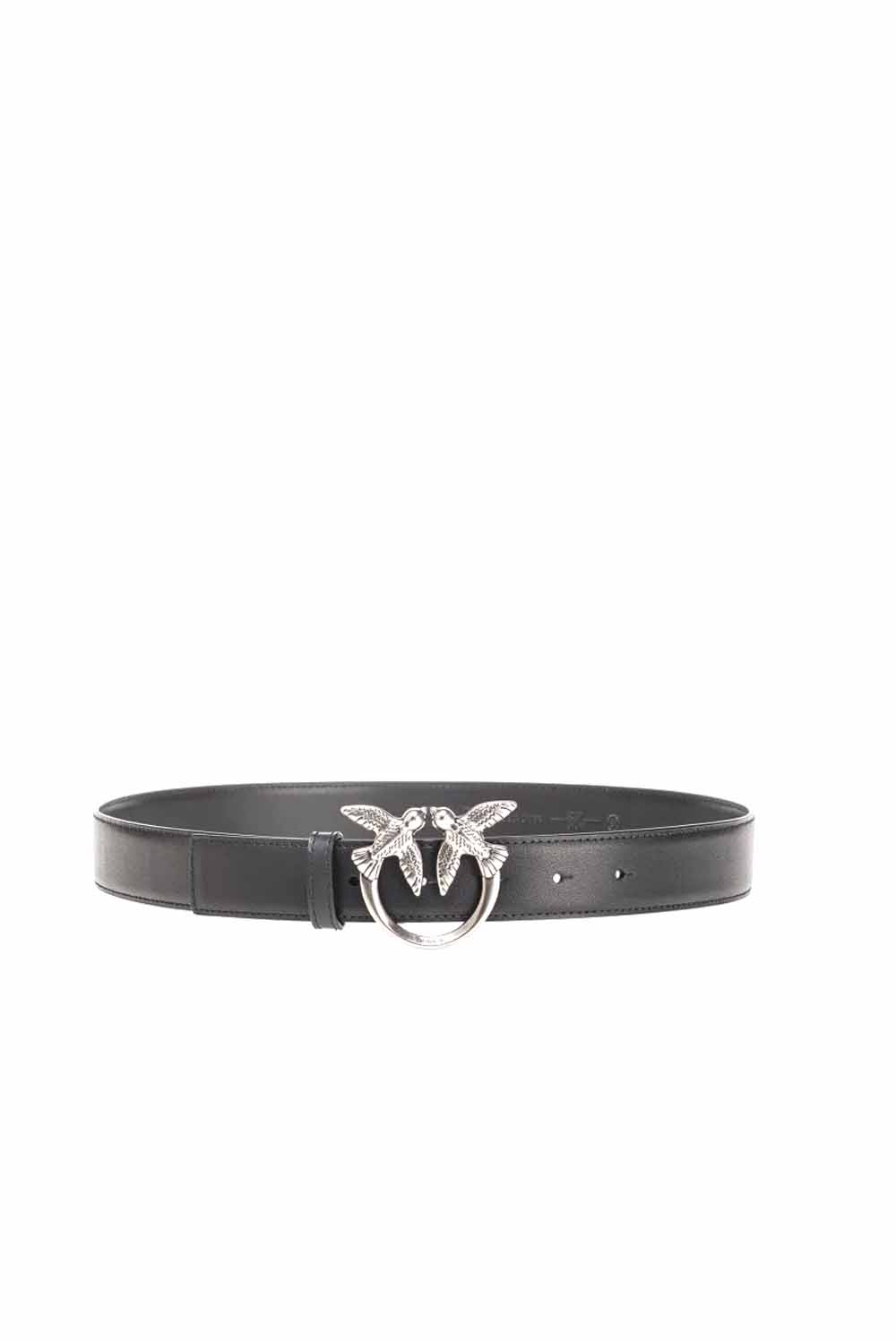  Pinko Love Birds Belt Nero Argento Woman - 1