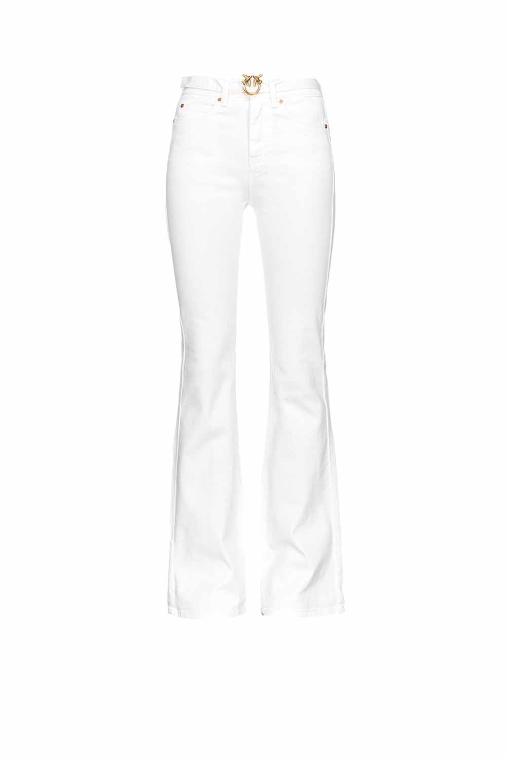  Pinko Pantaloni Cinque Tasche Bianco Woman - 1