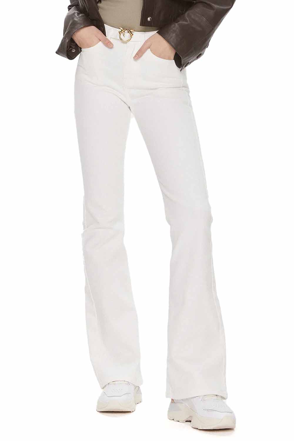  Pinko Pantaloni Cinque Tasche Bianco Woman - 2