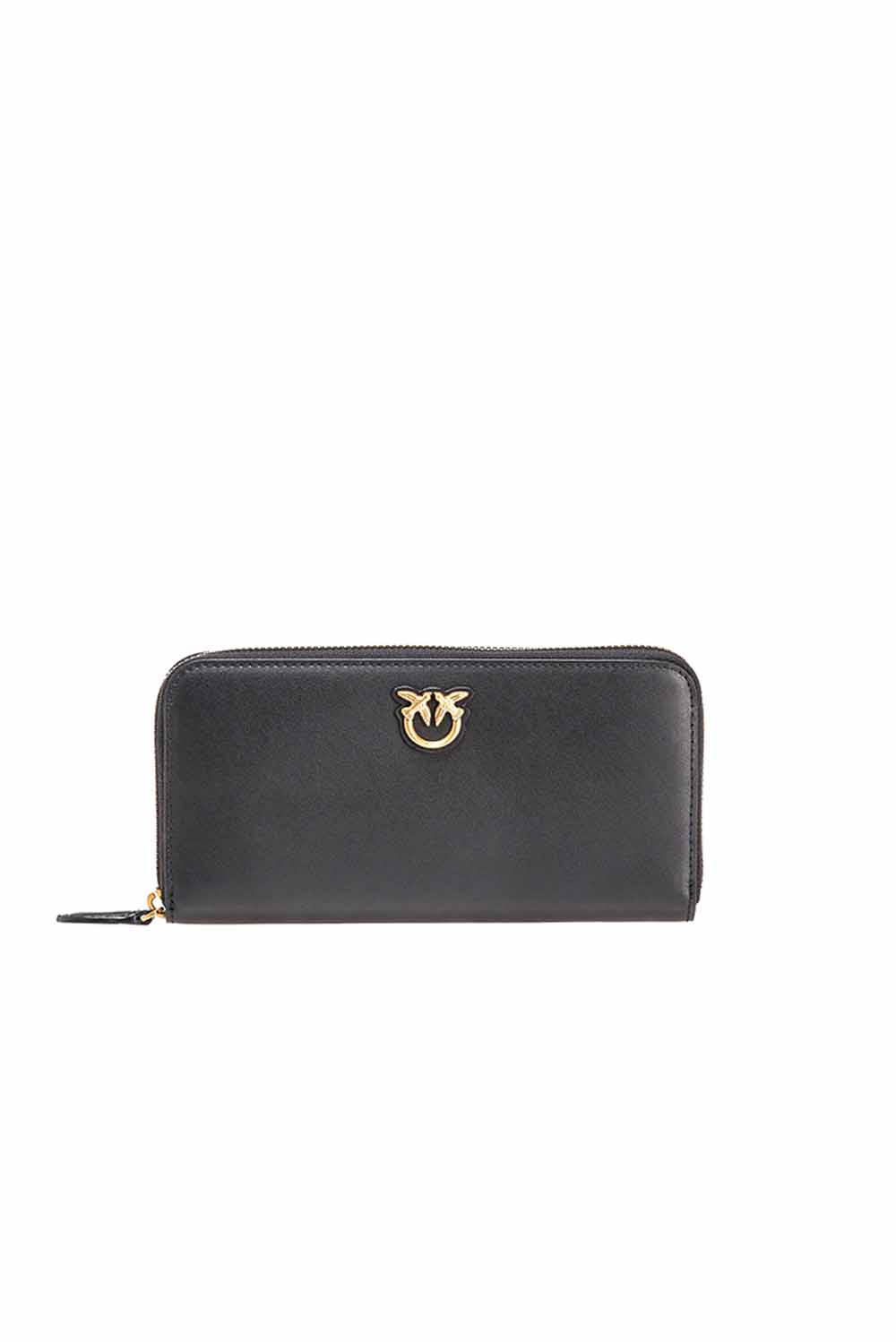  Pinko Zip-around Wallet Nero Oro Woman - 1