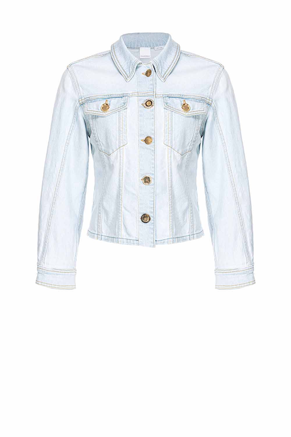  Pinko Denim Jacket Bleach Woman - 1