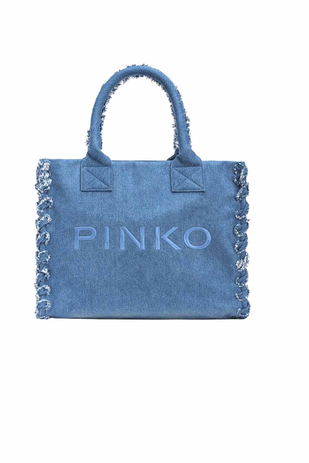  Pinko Beach Shopper Bag Denim Woman - 1