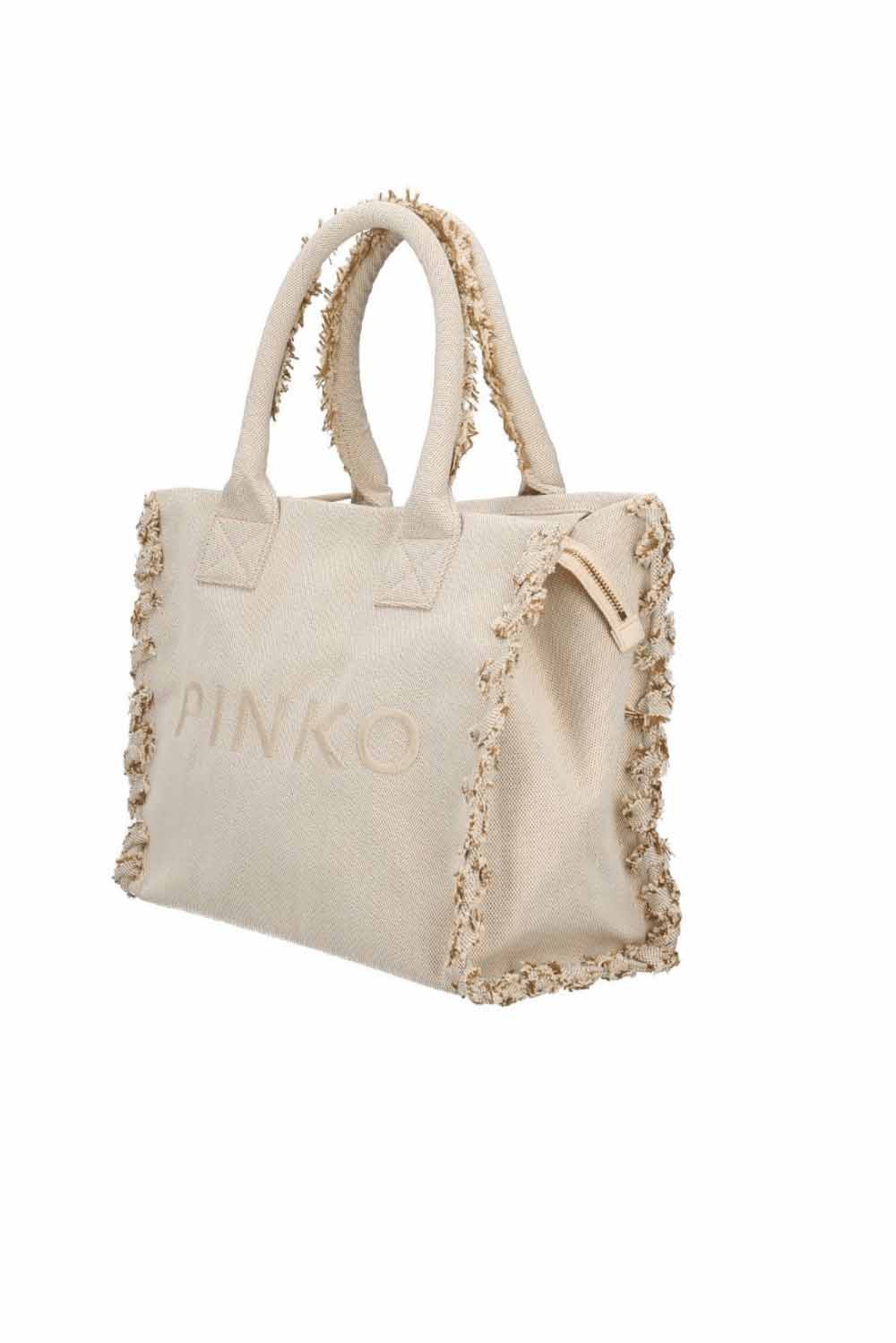  Pinko Borsa Beach Shopper Sabbia Woman - 2