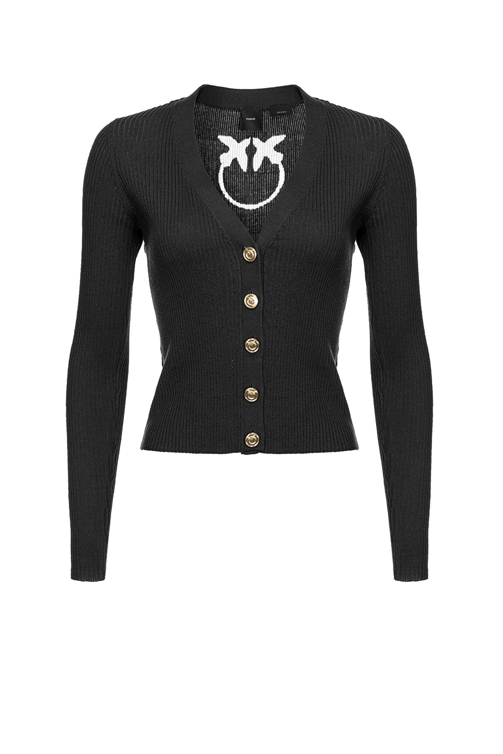  Pinko Cardigan A Costine Nero Woman - 1