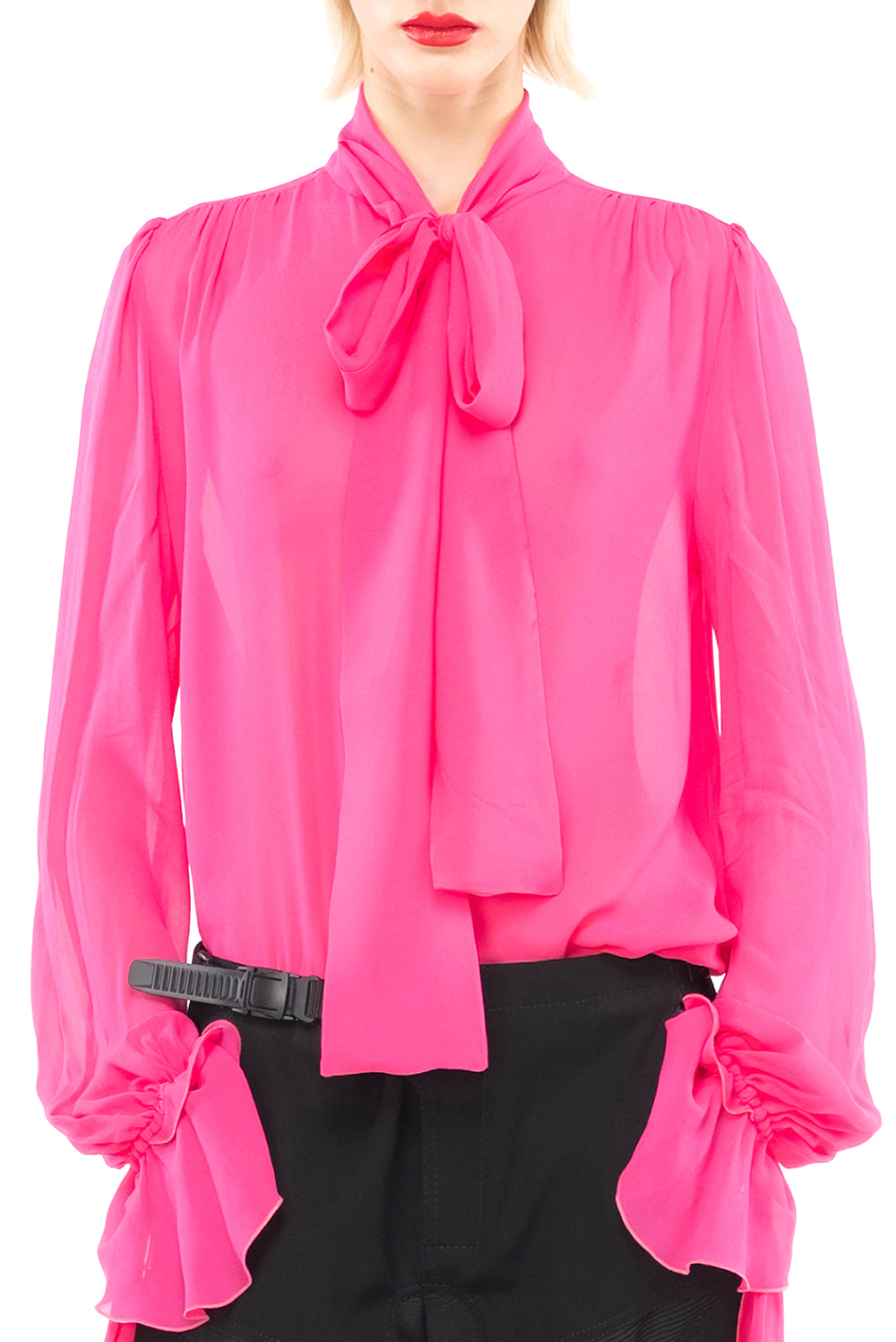  Pinko Blusa Rouches Pink Pinko Woman - 2