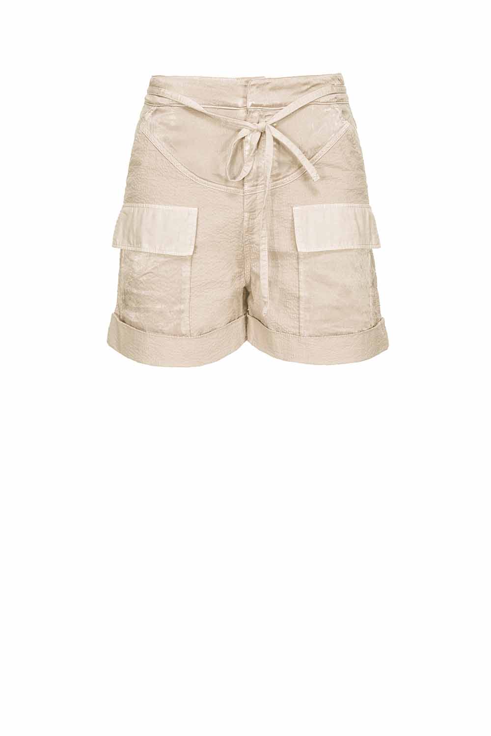  Pinko Shorts Fluidi Beige Woman - 1