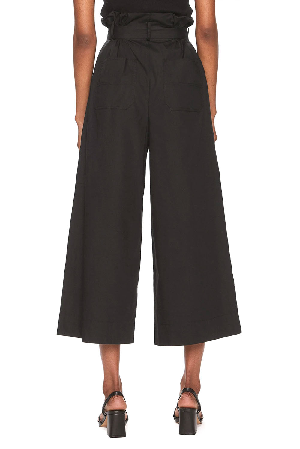  Pinko Wide Leg Trousers Nero Woman - 3