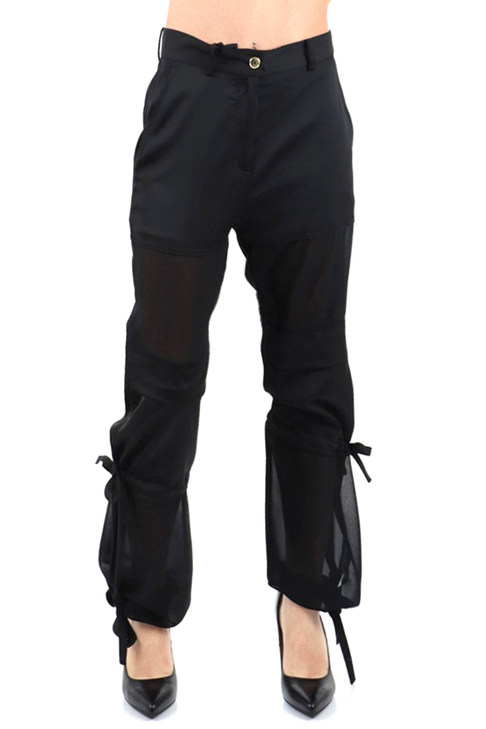  Pinko Pantaloni Cargo Nero Woman - 2