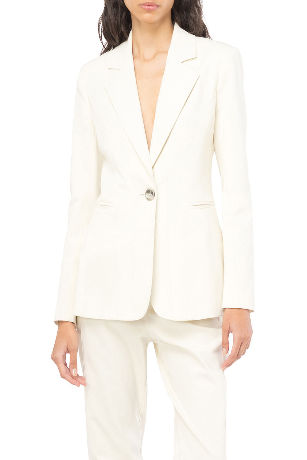  Pinko Single-breasted Blazer Rosa Fumo Woman - 2