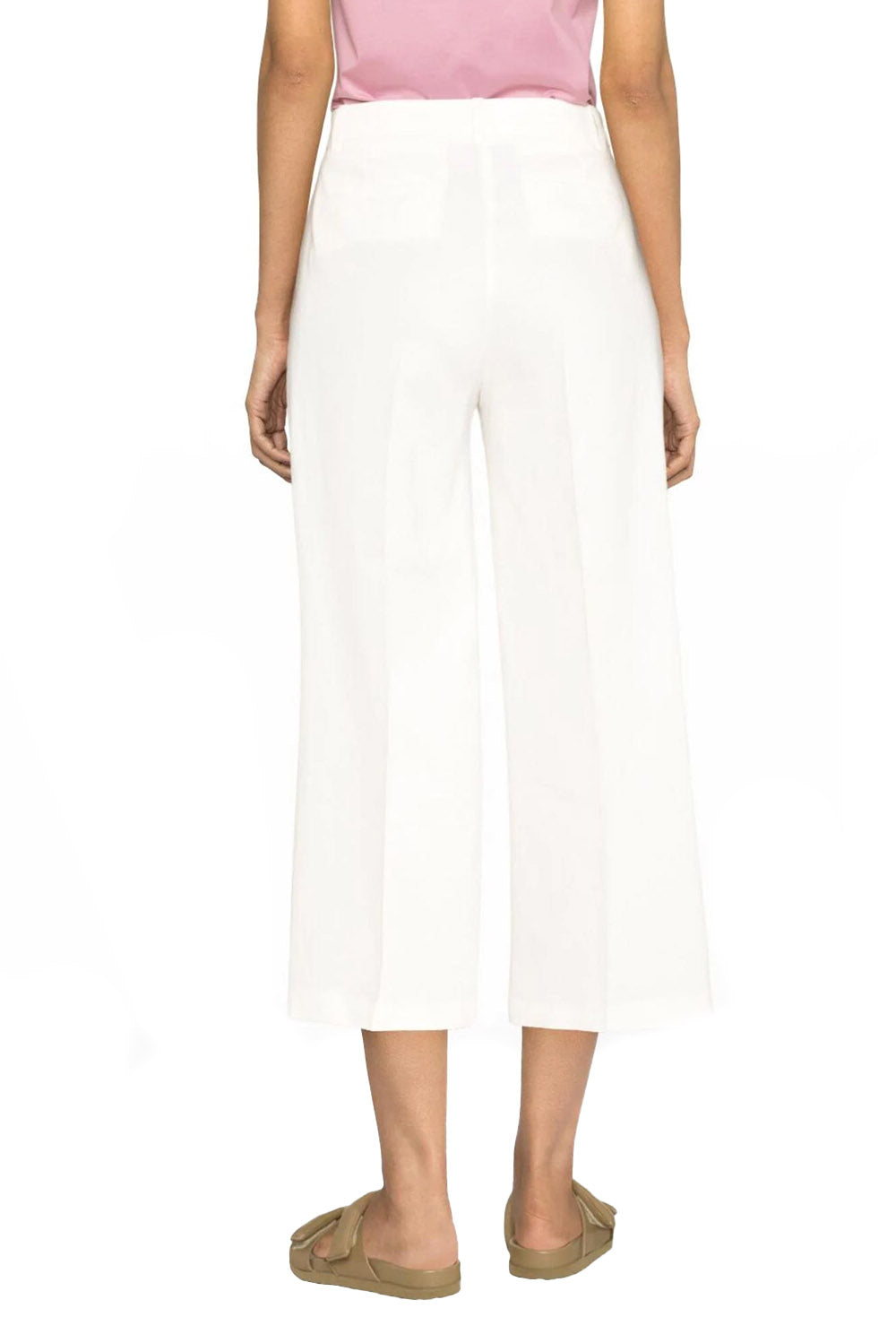  Pinko Crop Trousers Bianco Woman - 3