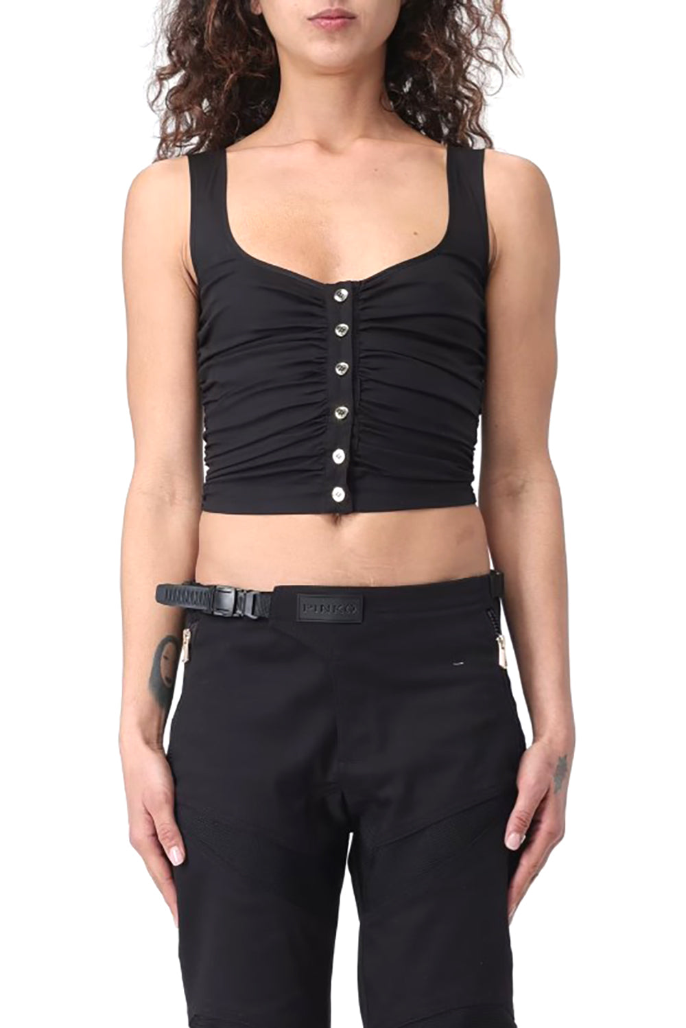  Pinko Top Senza Maniche Nero Woman - 2