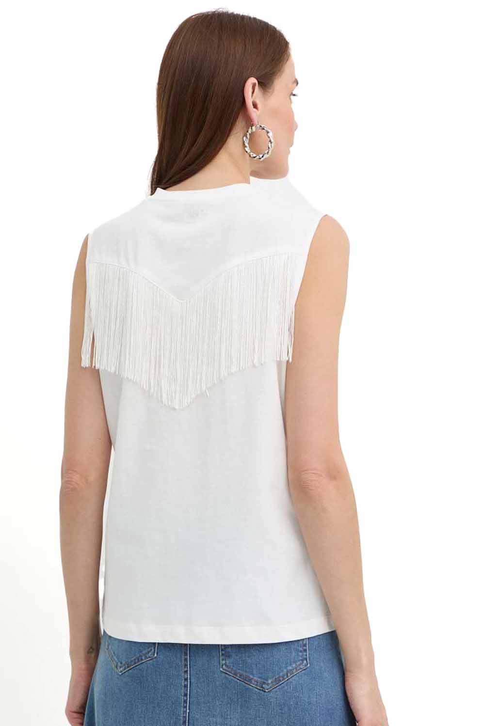  Pinko T-shirt Smanicata Bianco Woman - 3