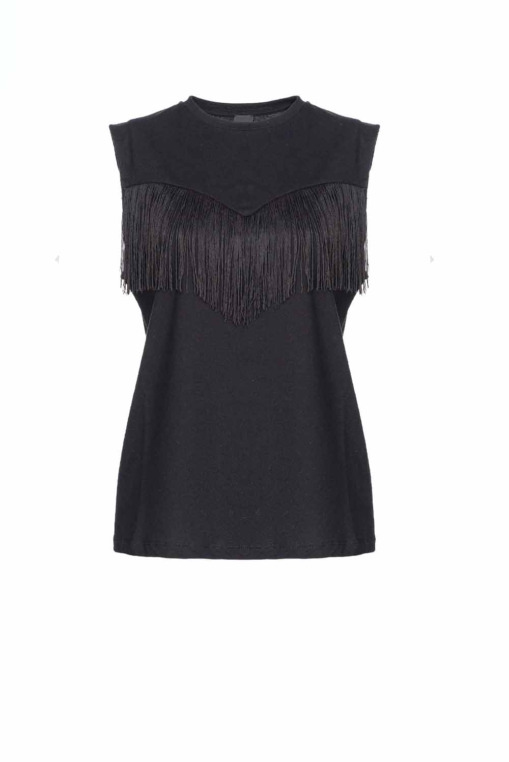  Pinko Sleeveless T-shirt Nero Woman - 1