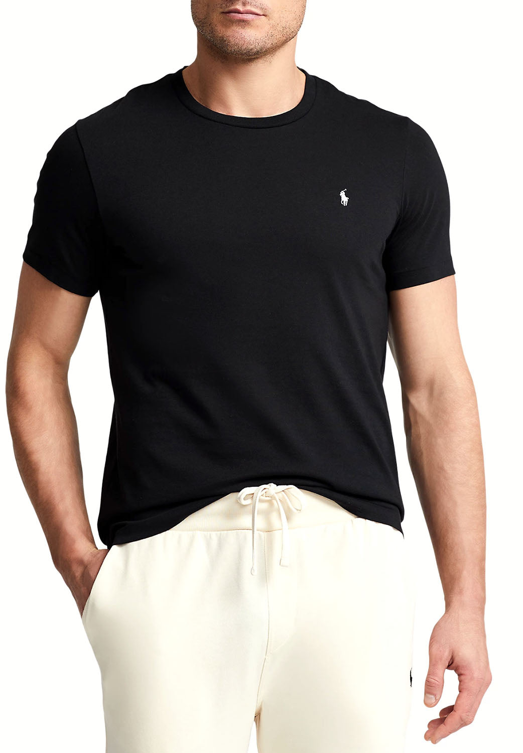  Ralph Lauren Logo T-shirt Black Uomo - 2