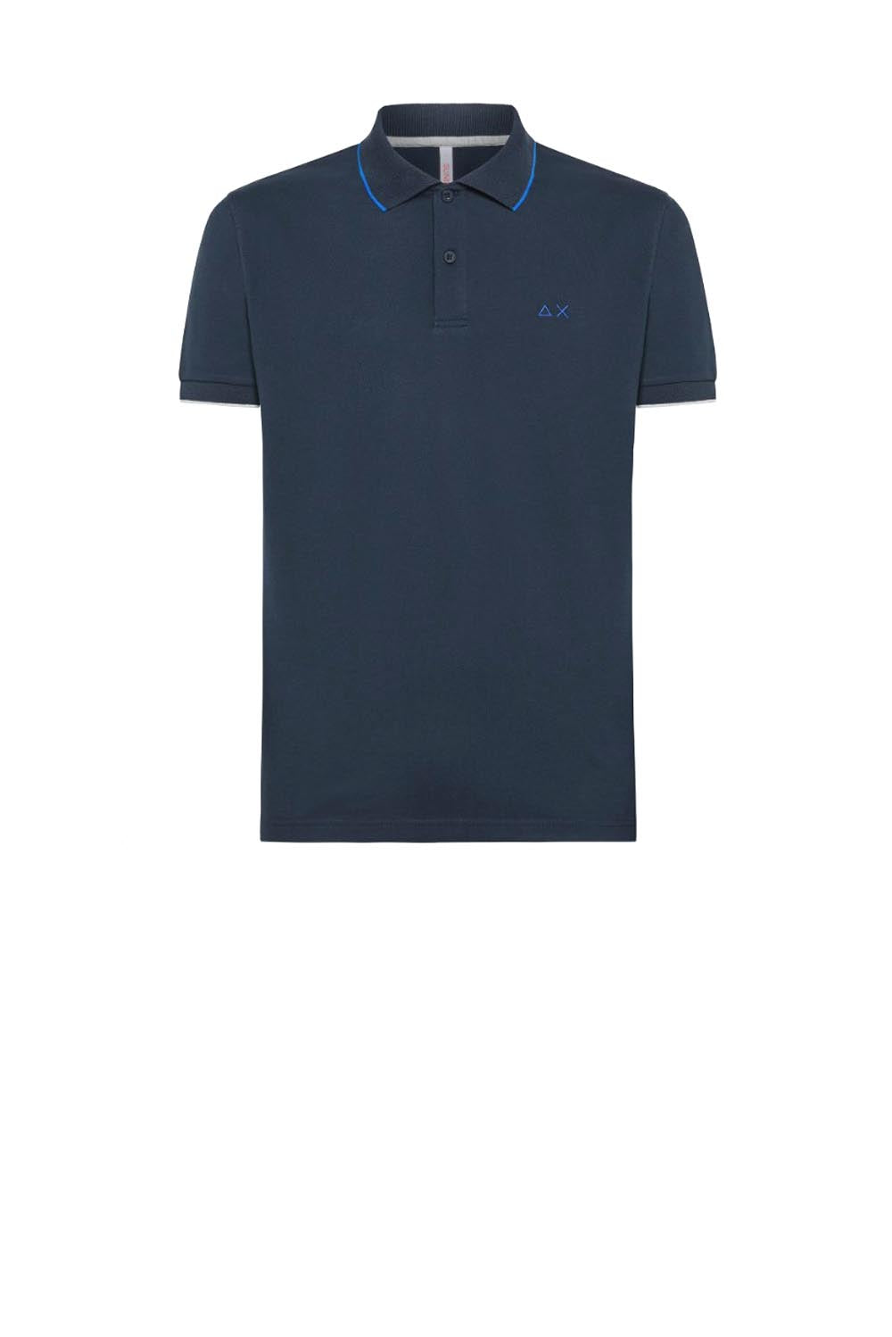  Sun 68 Polo Pique' Navy Blue Uomo - 1