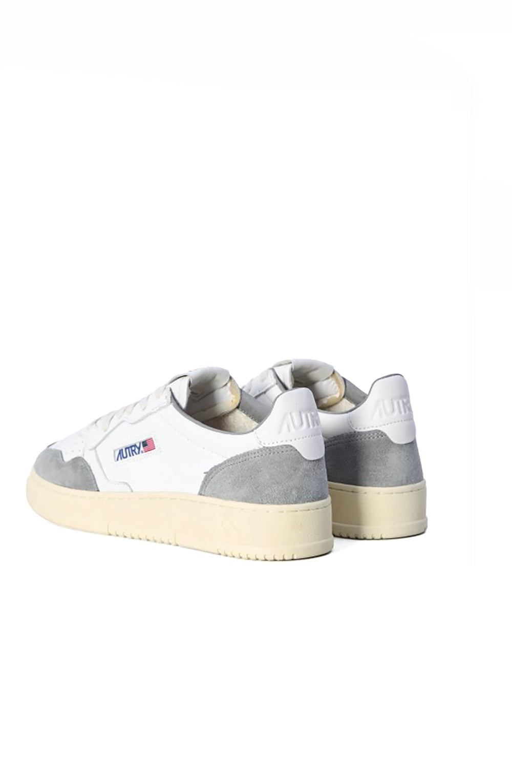  Autry Sneakers Medalist Low White Grey Uomo - 3