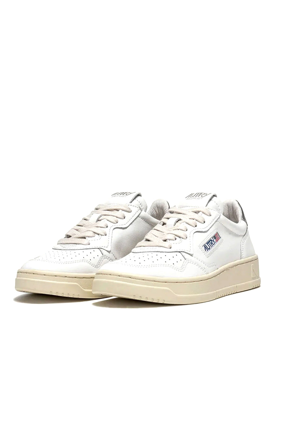  Autry Sneakers Medalist Low White Silver Woman - 2