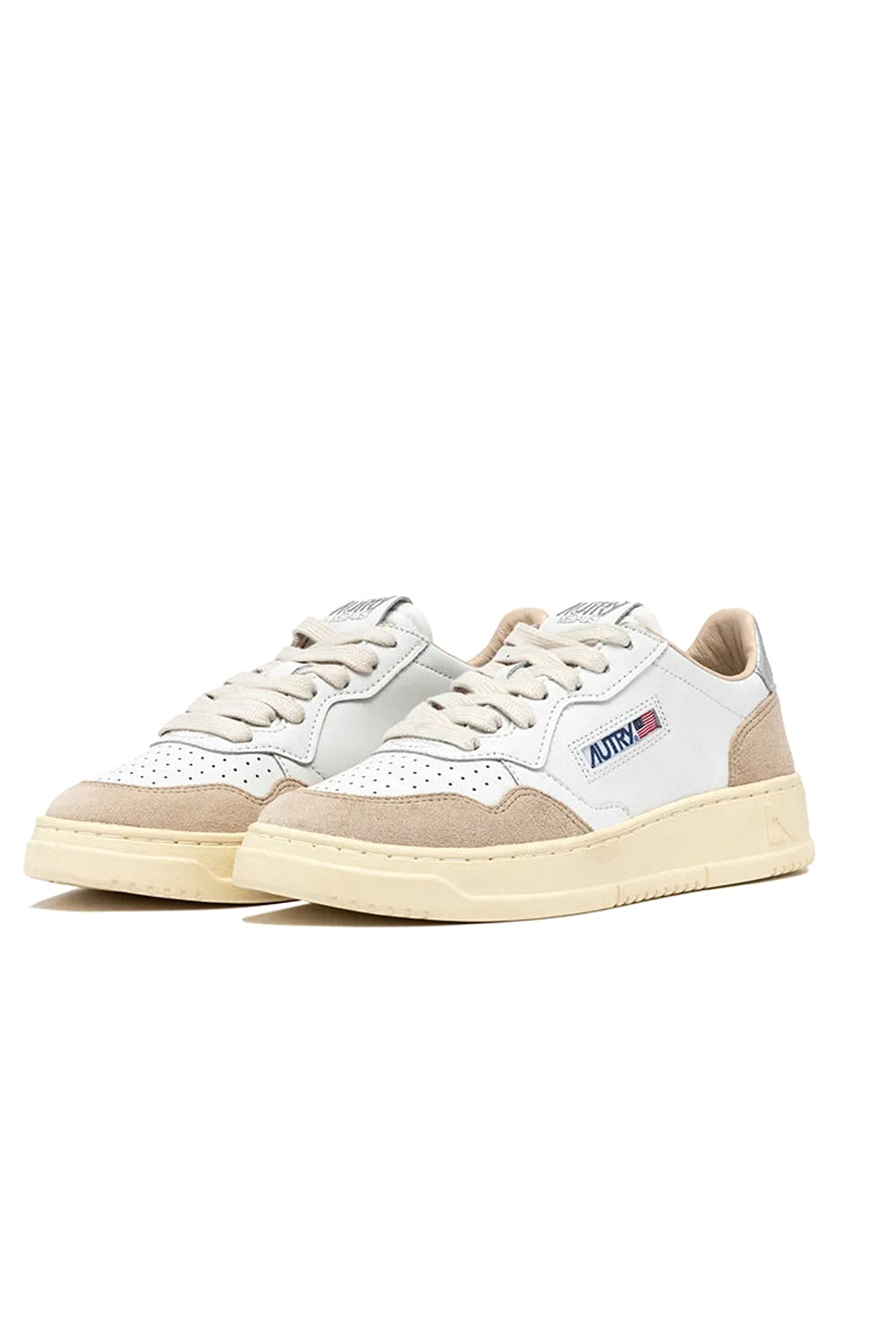  Autry Sneakers Medalist Low White Silver Woman - 2