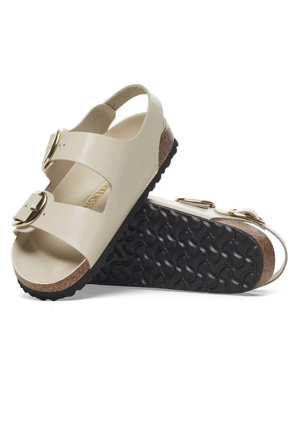  Birkenstock Milano Big Buckle Shine Ecru Woman - 3
