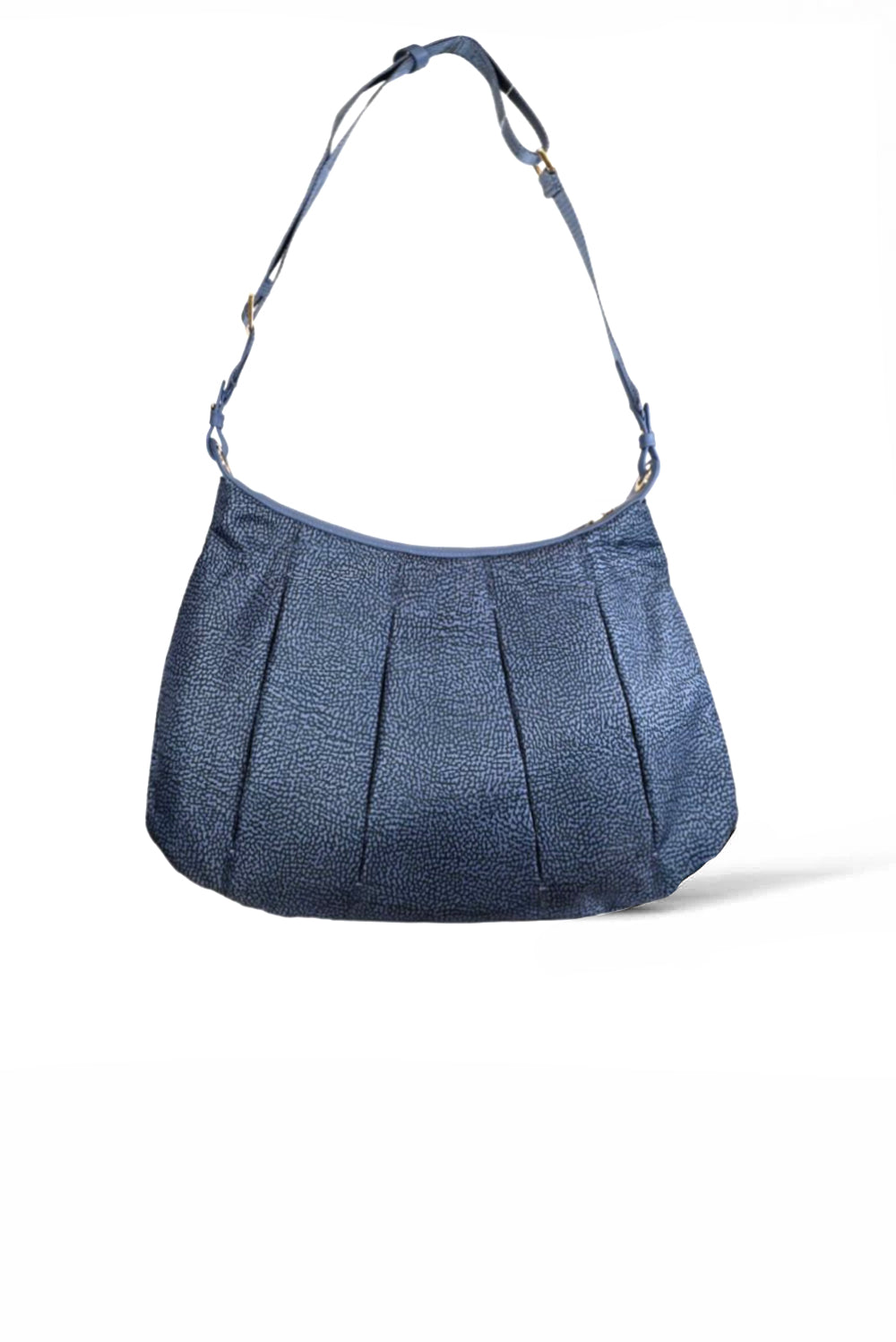 Borbonese Croissant Hobo Medium Denim Woman - 1