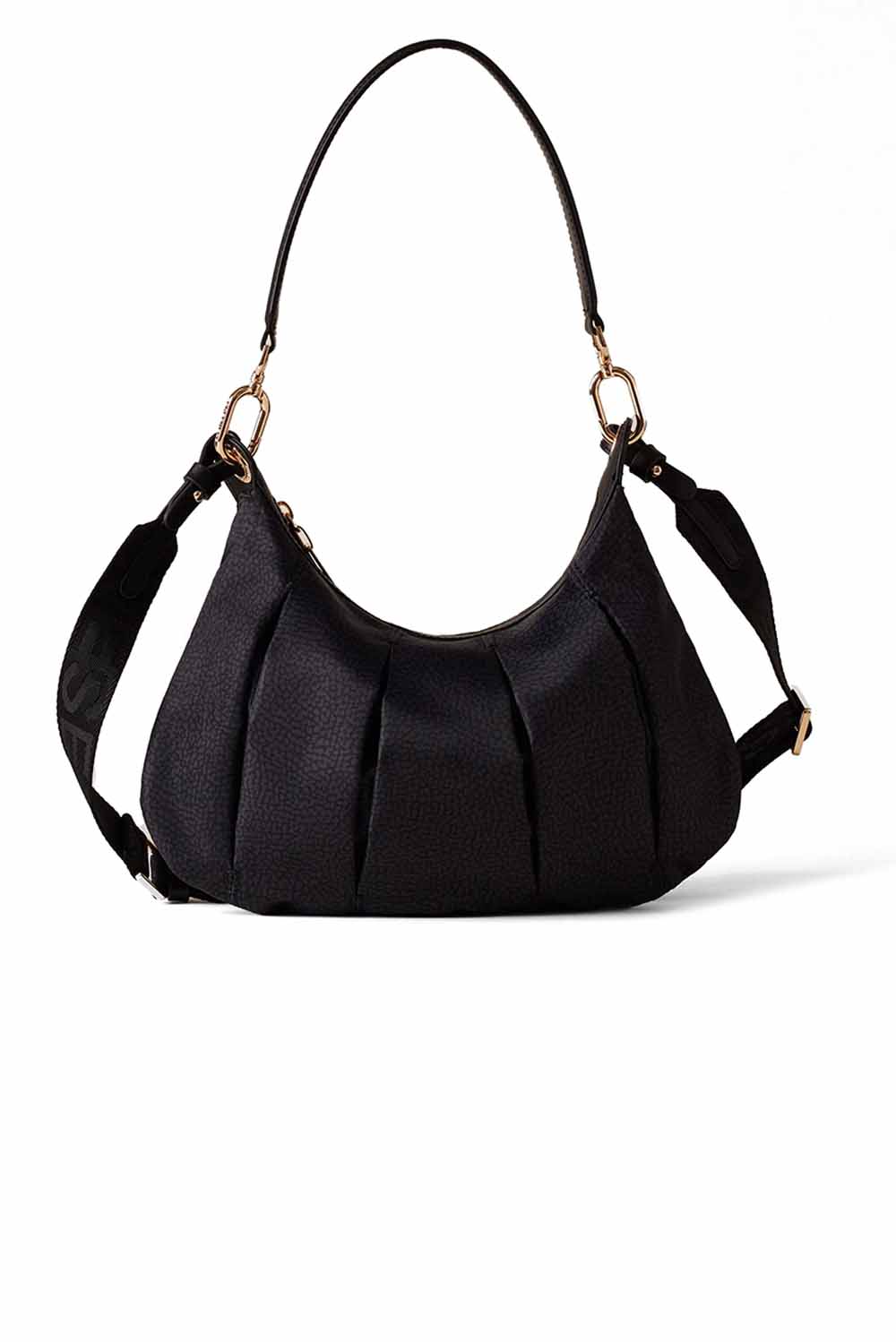  Borbonese Croissant Hobo Medium Black Woman - 1