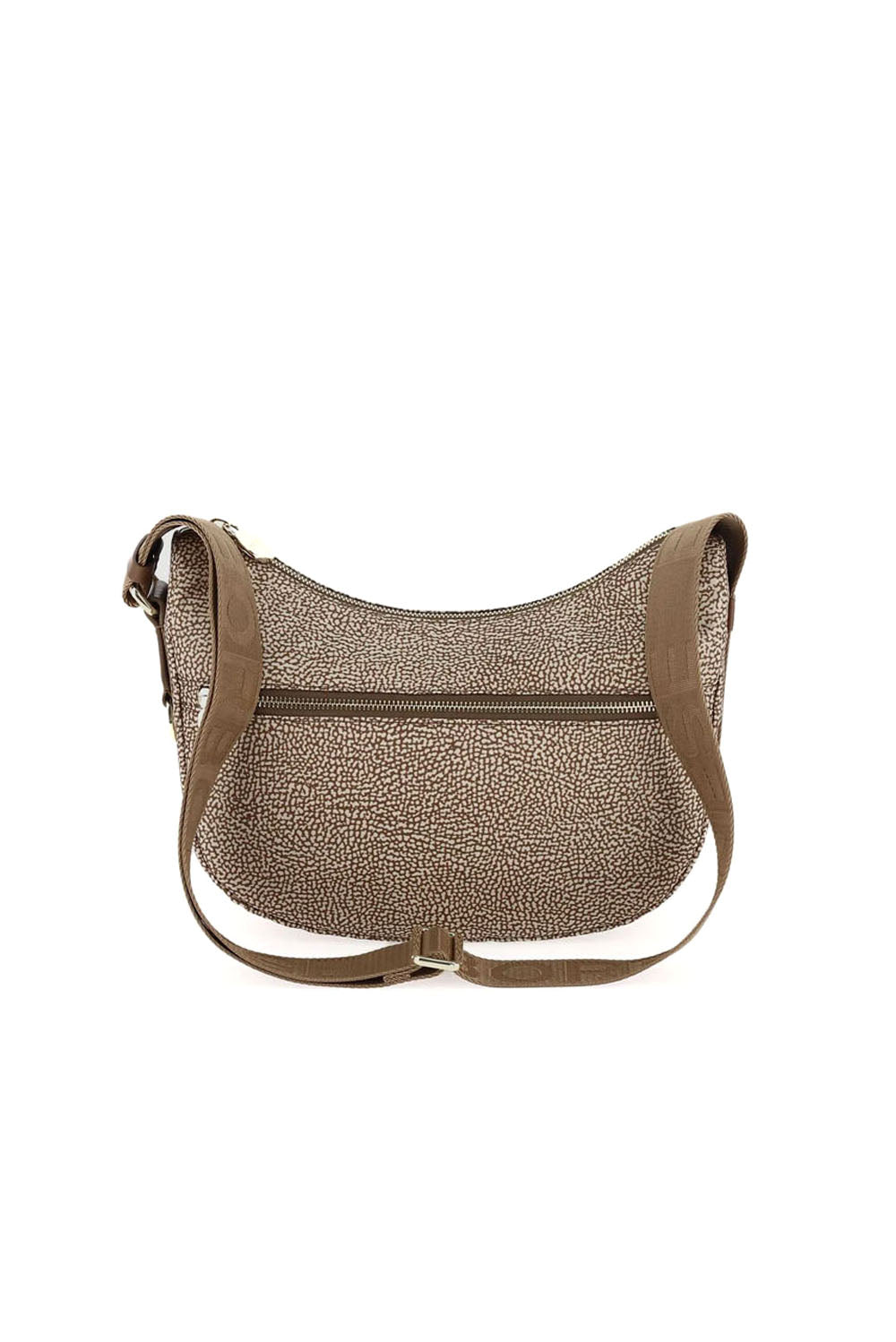  Borbonese Luna Bag Small Beige Marrone Woman - 1