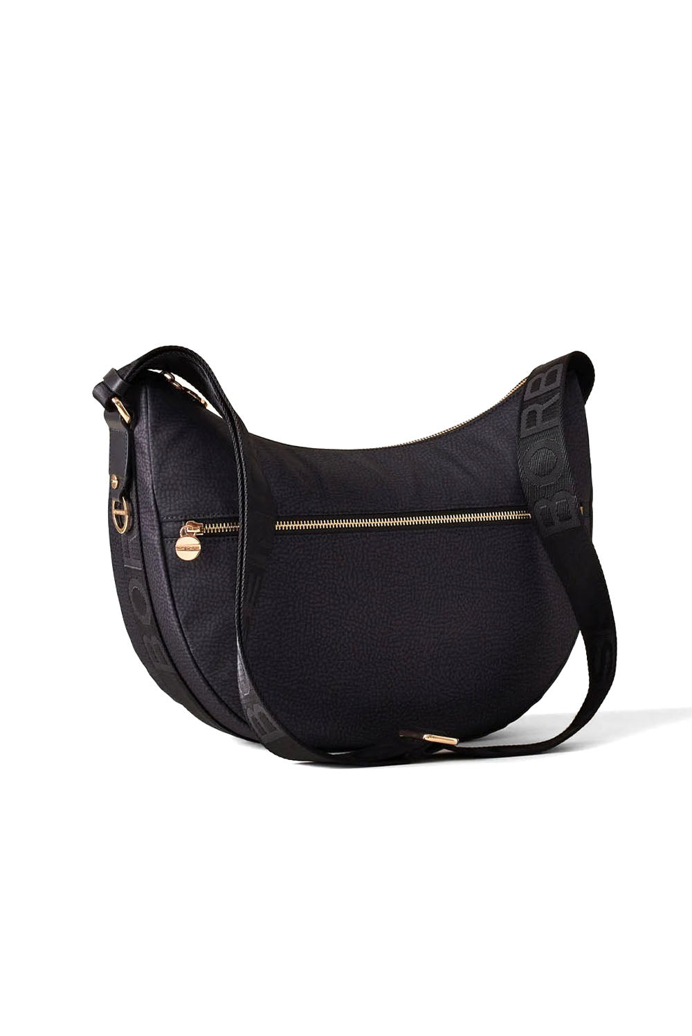  Borbonese Luna Bag Middle Nero Woman - 2