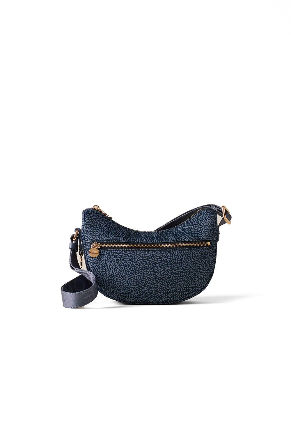  Borbonese Luna Mini Bag Denim Woman - 1