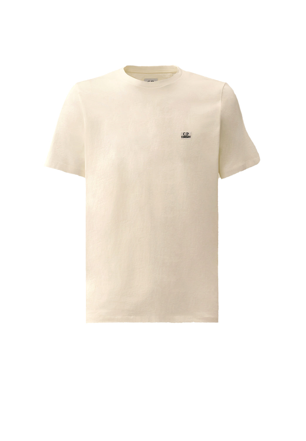  Cp Company 30/1 Jersey Logo T-shirt Gauze White Uomo - 1