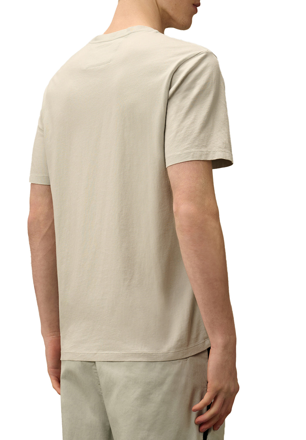  Cp Company Vertical Logo T-shirt Blue Fox Uomo - 3