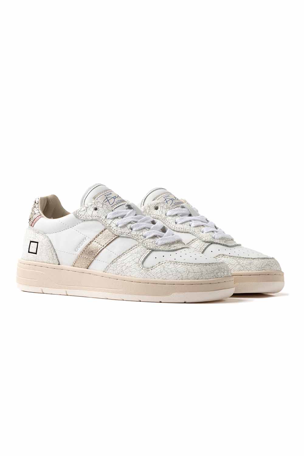  Date D.a.t.e. Sneakers Court Shiny White Platinum Woman - 2
