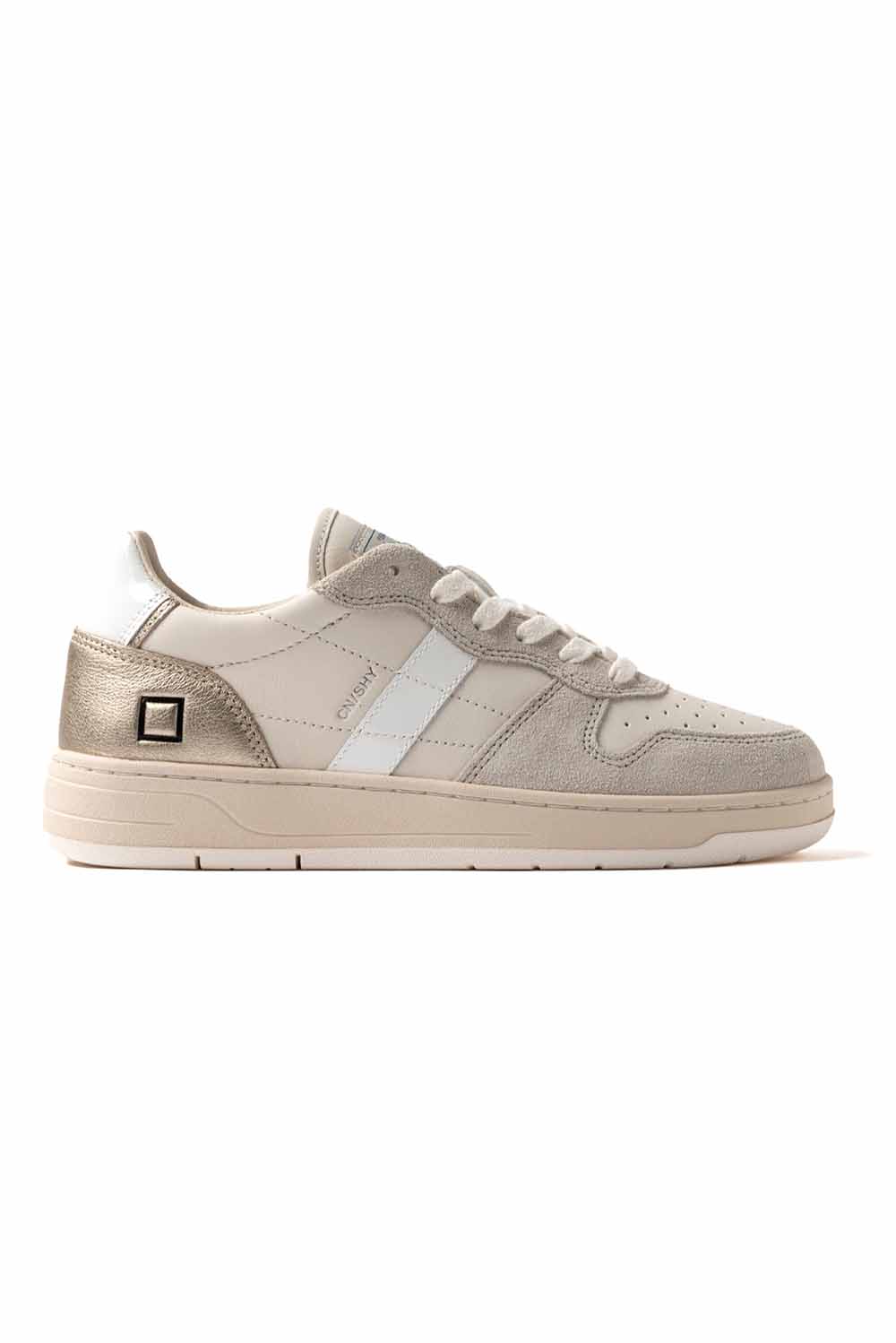  Date D.a.t.e. Sneakers Court Shiny White Platinum Woman - 1