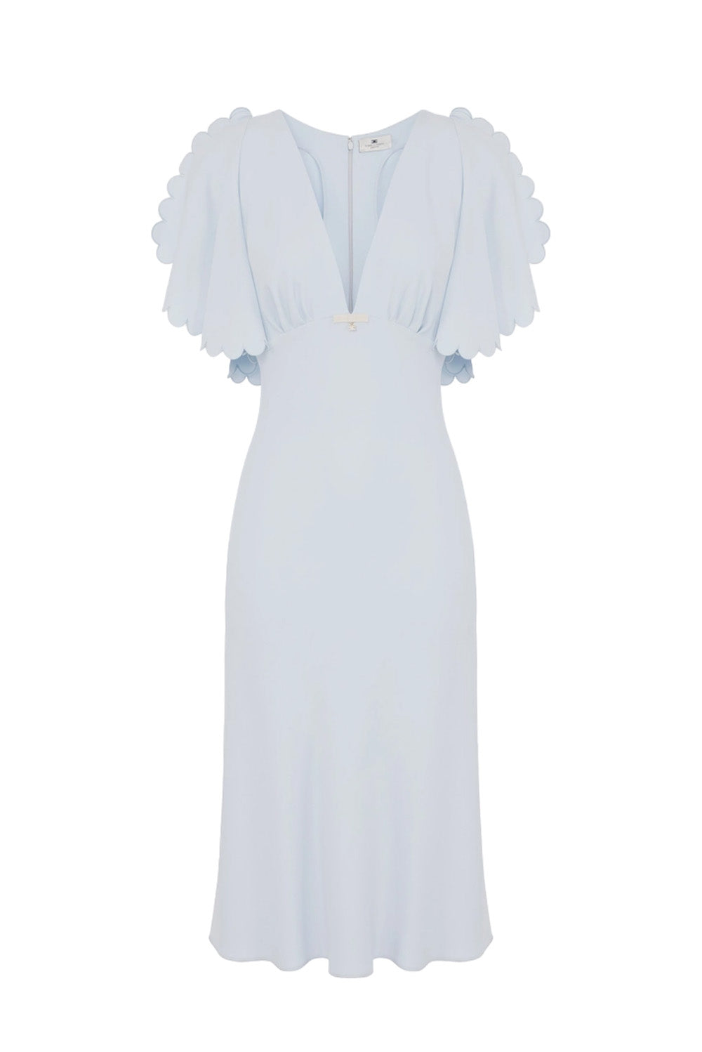  Elisabetta Franchi Abito In Crêpe Sky Blue Woman - 1